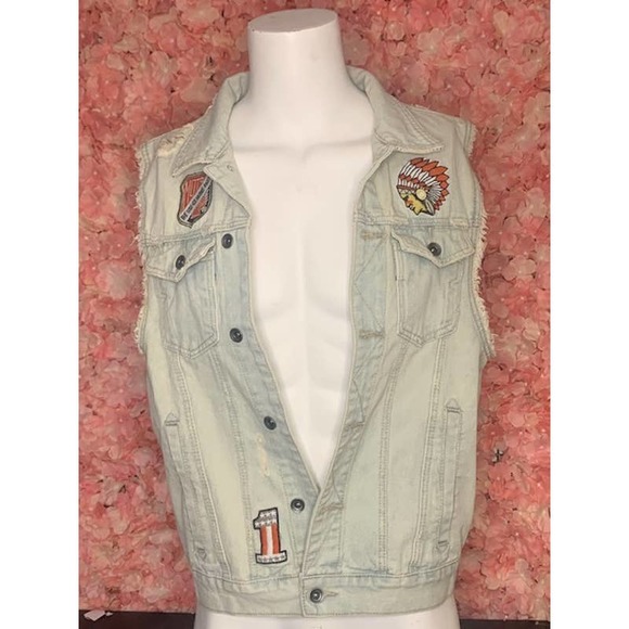 Jordan Craig Legacy Edition Biker Jean Vest XL - Picture 1 of 6
